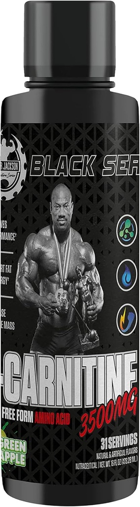 Black Series L-Carnitine 3500 Mg | 473.28 Ml (31 Serving, Green Apple)
