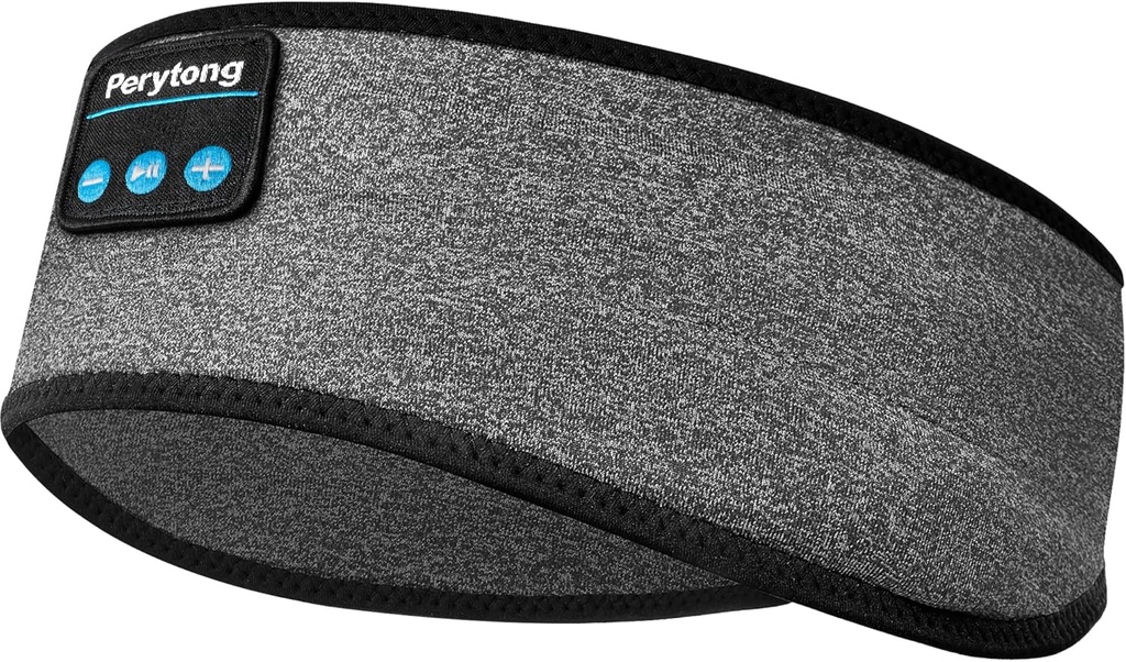 Perytong Bluetooth Schlaf Kopfhörer Stirnband mit HD-Lautsprecher - Rauschen Abbrechen, für Side Sleepers, Workout, Jogging, Yoga