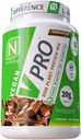 NutraKey V-Pro, poudre de protéines végétales brutes, biologique, végétalien, faible teneur en glucides, sans gluten avec 20g de protéines (chocolat) 2-Pound