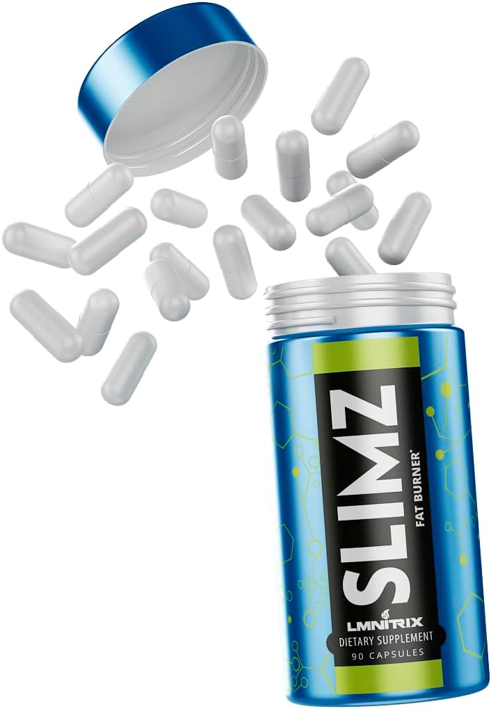SLIMZ Fat Burner & Mood Enhancer - Diät Pillen, die Arbeit - Weight Loss Supplement - Lose Weight, Get Rid of Stress und Take Control Ihrer Wellness Reise - 90 Kapseln