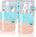 Hennaja Pill Organizer,Pill Pouches Klare Kunststoff Pillen Taschen Selbstversiegelung Reisemedizin Organizer Speicher (2-Sandbeach, 2 Pack)