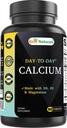 Best Naturals Calcium mit D3 K2 Magnesium 90 Tabletten - Hergestellt mit Verdauungsenzym, Probiotika, Omega Blend