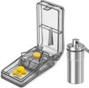 JohnBee Pill Cutter de la meilleure pilule pour les petites ou les grandes pilules Designed in the USA (en anglais seulement) Coupe les vitamines (en anglais seulement)