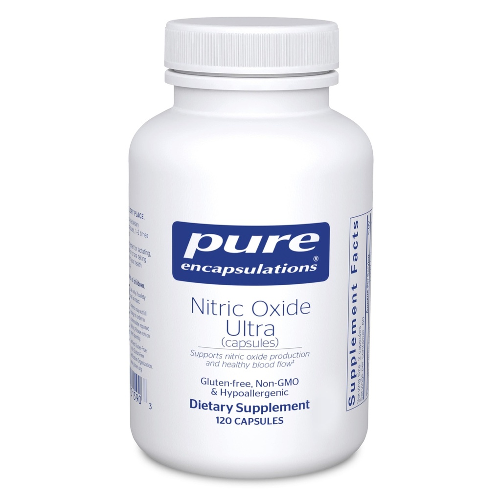 Pure Encapsulations Nitric Oxide Ultra (Capsules) - Ergänzung unterstützt Nitric Oxide Produktion, Gesunde Blutfluss & Vascular Health - mit L-Citrulline & CranLoad Cranberry Extract - 120 Kapseln