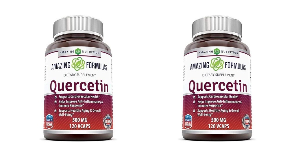 Erstaunliche Formeln Quercetin 500 Mg, 120 VCaps - Nahrungsergänzungsmittel, Vegan Kapseln, Non-GMO, Glutenfrei - Optimal mit ausgewogener Ernährung und regelmäßiger Übung