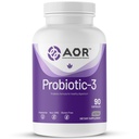 AOR, probiotique 3, aide digestive pour un tract gastro-intestinal sain, réponse Gut Flora et immunitaire, supplément alimentaire, 45 portions (90 capsules)