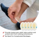 Blister Coussins (15PCS) Gel hydrocolloïde Seal Bandages pour les doigts, les orteils, les talons - Plaquettes de prévention de Blister imperméable, adhésif ultra-mince