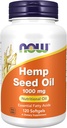 MAINTENANT compléments alimentaires, huile de chanvre 1000 mg, acides gras essentiels, huile nutritive, 120 softgels