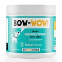 NovaFerrum Bow Wow | 18-in-1 Multifunctional with Iron Supplement for Dogs | Blood Support for Anemia | Glucosamine | Probiotics | Antioxidants | Chicken Flavor | 90 Chews