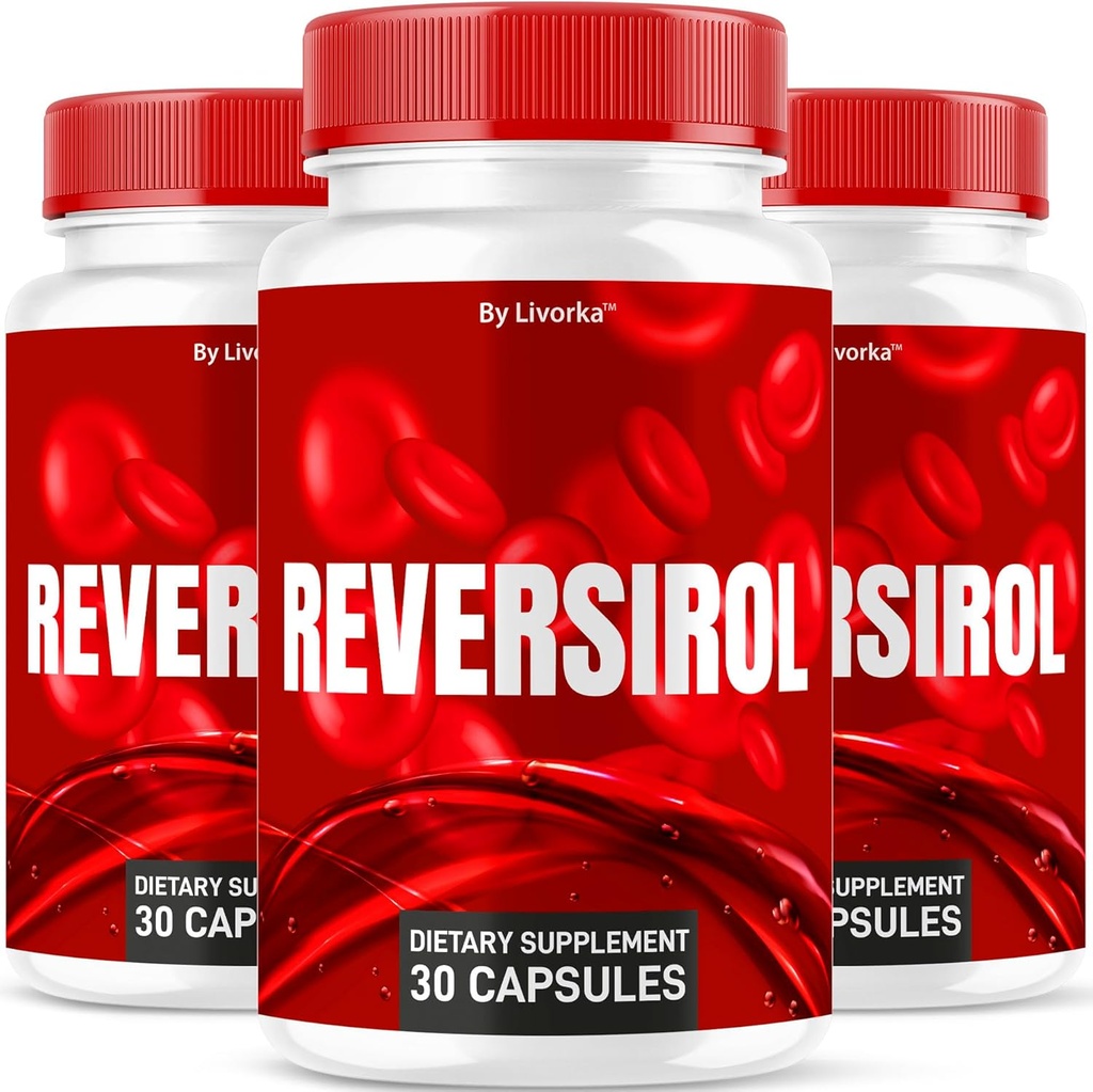 (3 Pack) Reversirol - Reversirol Premium Formel, Reversirol Kapseln, Reversirol Advanced Optimizer Kapseln, Reversirol Supplement Support Pillen, Reversirol Bewertungen, 90 Kapseln für 3 Monate