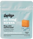Chewsy Si Long Stress, Calme Fruité Chews, Restez calme et concentré. w/L-théanine, acide amino, GABA, Glycine, Tyrosine, Taurine et Magnésium. Non-OGM et sans gluten. Noix de fruits tropicaux, 6 jours d'approvisionnement