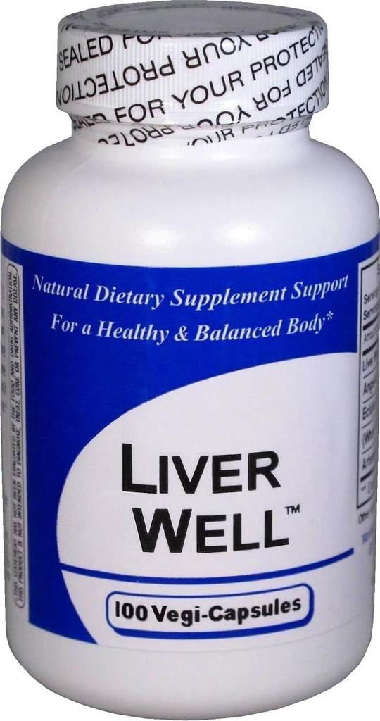 Liver Well 1 Flasche (100 Kapseln) - Konzentrierte Kräutermischung - Nahrungsergänzung