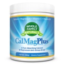 Supplément en poudre de magnésium de calcium - CalMag Plus avec vitamine C & D3 - Sans gluten, sans OGM - Boissons Cal Mag naturelles - Cal-Mag pour les muscles - Poudre de magnésium de sommeil - Supplément de calcium