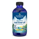 Nordic Naturals Arctic Cod Liver Oil, Lemon - 8 oz - 1060 mg Total Oméga-3 avec EPA et DHA - Santé du coeur et du cerveau, immunité en santé, bien-être général - Non-OGM - 48 portions
