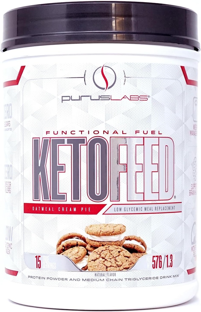 Purus Labs KETOFEED Proteinpulver, 15 Portionen (Oatmeal Cream Pie)