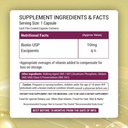 Pflanzenbasierte Biotin Ergänzung Kapsel mit DHT Blockers, Omega & Biotin, unterstützt Keratin Synthese | für stärkeres Haar, Haut und Nägel - 90 Veg Kapseln