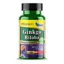 Amerika Medic & Science Ginkgo Biloba 60mg (60 Softgels) | Brain Booster Supplement für Männer und Frauen | Mind Enhancer mit Kräuterblatt Extrakt
