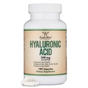 Hyaluronsäure-Ergänzungen -180 Kapseln (Verbessert Wirkungen von Hyaluronsäure-Serum für Gesicht) 200mg pro Servierung für Haut- und Gesichtsalterung Unterstützung (Acido Hialuronico) Gluten frei von Doppelholz