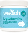 Wellah L-Glutamin Pulver Unflavored (50 Servierungen) - 5g L-Glutamin Per Servieren, mit Stevia gesüßt