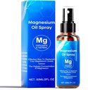 Magnesium Öl Spray, 60ml Magnesium Spray, 100% Bio-Magnesiumöl extra Stärke, fördert Ruhe Schlaf und Entspannung, Magnesium Spray für Füße, Schlaf und Körper, einfach zu absorbieren und zu verwenden