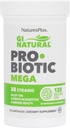 NaturesPlus GI Natural Probiotic Mega - 30 Kapseln, Packung mit 2 - Verdauungs- und Immungesundheit - Glutenfrei - 60 Gesamt Servierungen