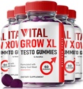 NutraRize (Pack mit 5 Vital Grow XL, Offizielle Vital Grow XL Testo Gummis für Männer, Boost Stamina und Confidence Gummy für Herren, Vital GrowXL Male Support Gomitas (300 Gummi)