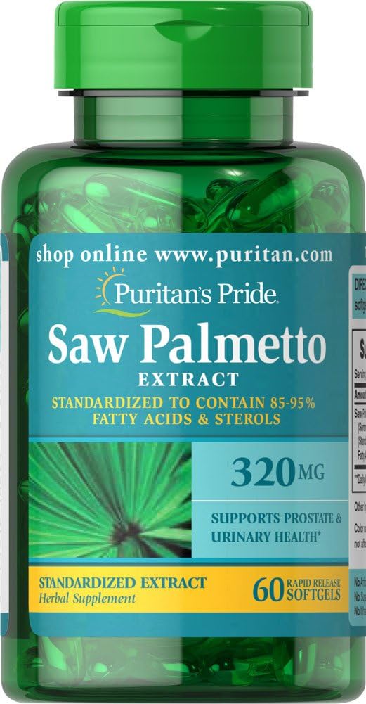 Puritan's Pride Saw Palmetto Standardisierte Extrakt 320 mg-60 Softgels (293)