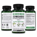 Siberian Green Organic Ashwagandha Root mit Astragalus & Sibirische Eleuthero Ginseng Complex 60 Kapseln Leistungsstarke Kräuterunterstützung
