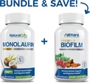 Bundle de laboratoires naturels de cure: Premium Monolaurin 600mg + Complexe Biofilm