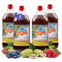 TAHITI TRADER (4-PK) Original High Potency Noni Juice - Pure Noni Fruchtsaft mit Blueberry & Raspberry - Organic Antioxidant Superfood Support Energy & Body Health - (32oz, 4 Pack)