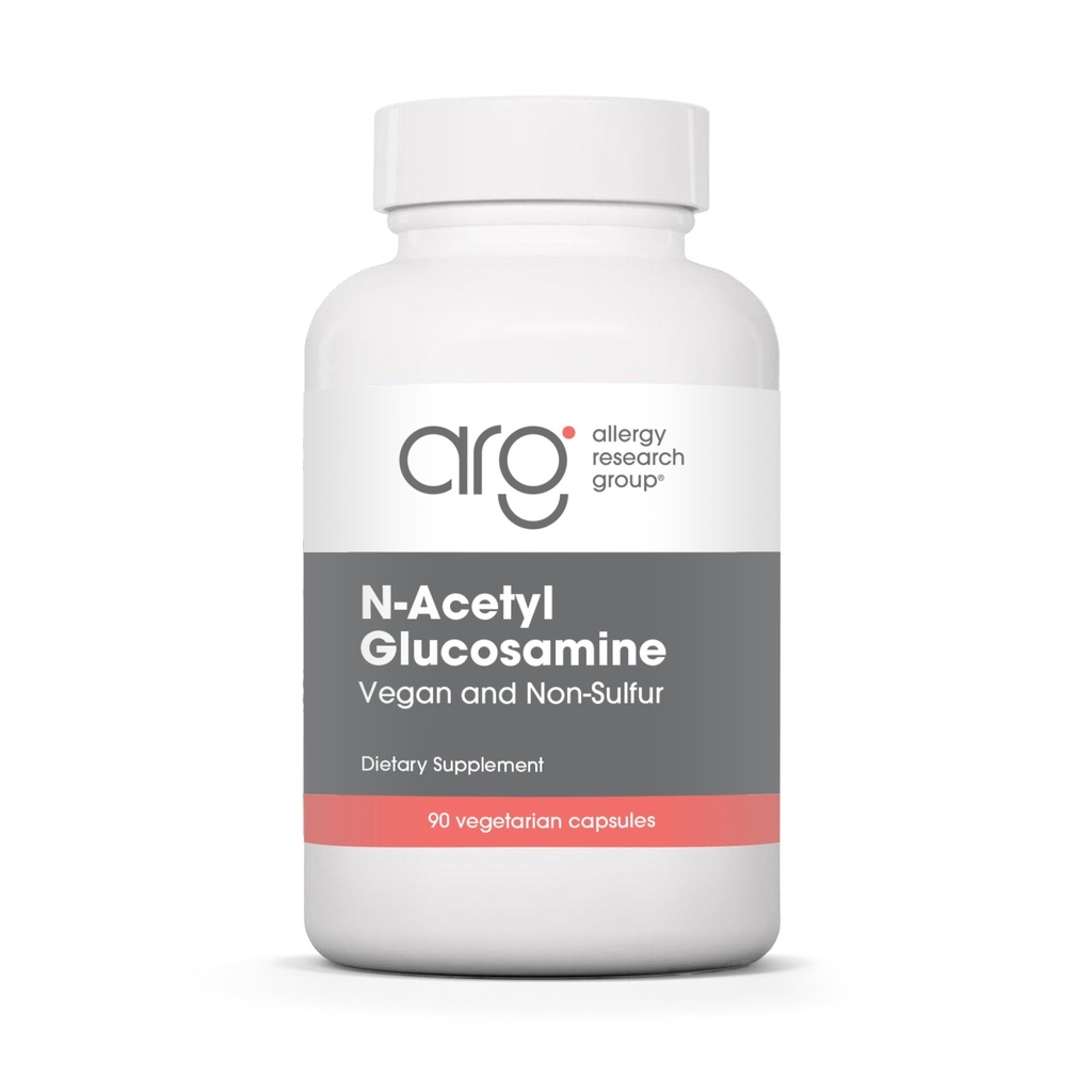 Allergy Research Group N-Acetyl D-Glucosamine 500mg - NAG Supplement, Joint Support, Glucosamine Sulfate, Joint Health Formula, Motility Activator, Vegan, Non-Sulfur, Vegetarische Kapseln - 90 Count