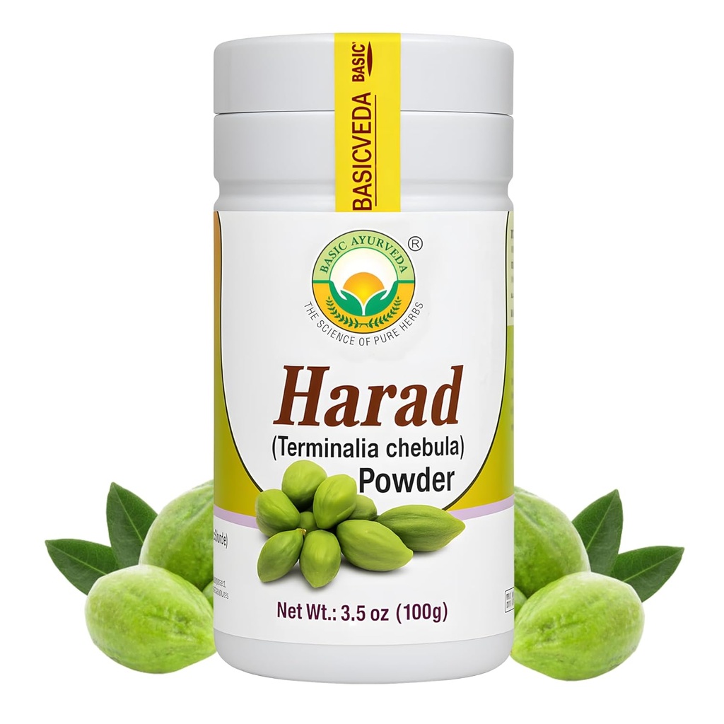 AYURVEDA DE BASE Haritaki Poudre de 3,53 Oz (100g)