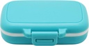 Kleine Pillen-Box-Ergänzung für Tasche oder Geldbeutel - 3 abnehmbare Bestandteile Reise-Medizin-Gehäuse - Tägliche Vitamin Organizer-Box (blau)