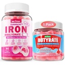 Butyrate Gummis + Eisen Bisglycinat 26mg gefüllte Gummis