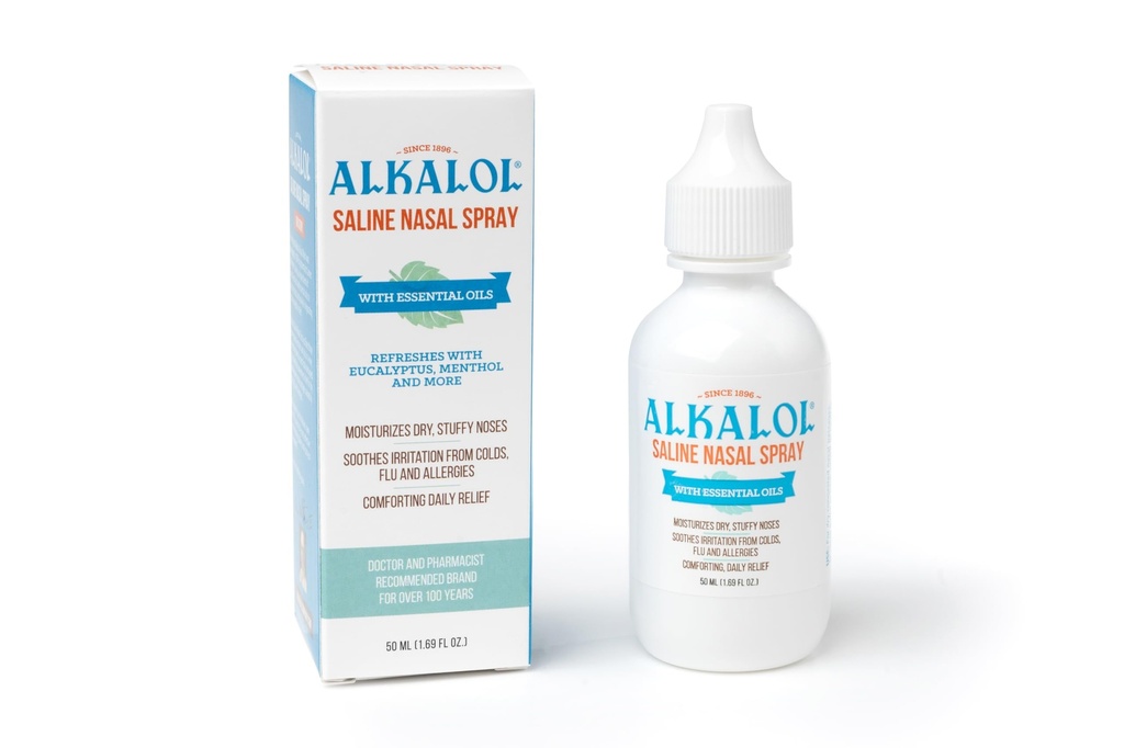 Alcalol Solution Saline Nasal Spray, 1.69 Ounce