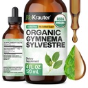 BIO KRAUTER Gymnema Sylvestre Extrait gouttes - Sans alcool et sans sucre - Vegan Gymnema Feuille Extrait 4 Fl.Oz.
