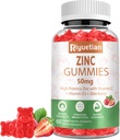 Zinkgummis - 50mg hohe Potenz Zink mit Vitamin C + Vitamin D3 + Elderberry - Immune Health Support - Vegan, Non-GMO und Glutenfrei - 60 Gummie