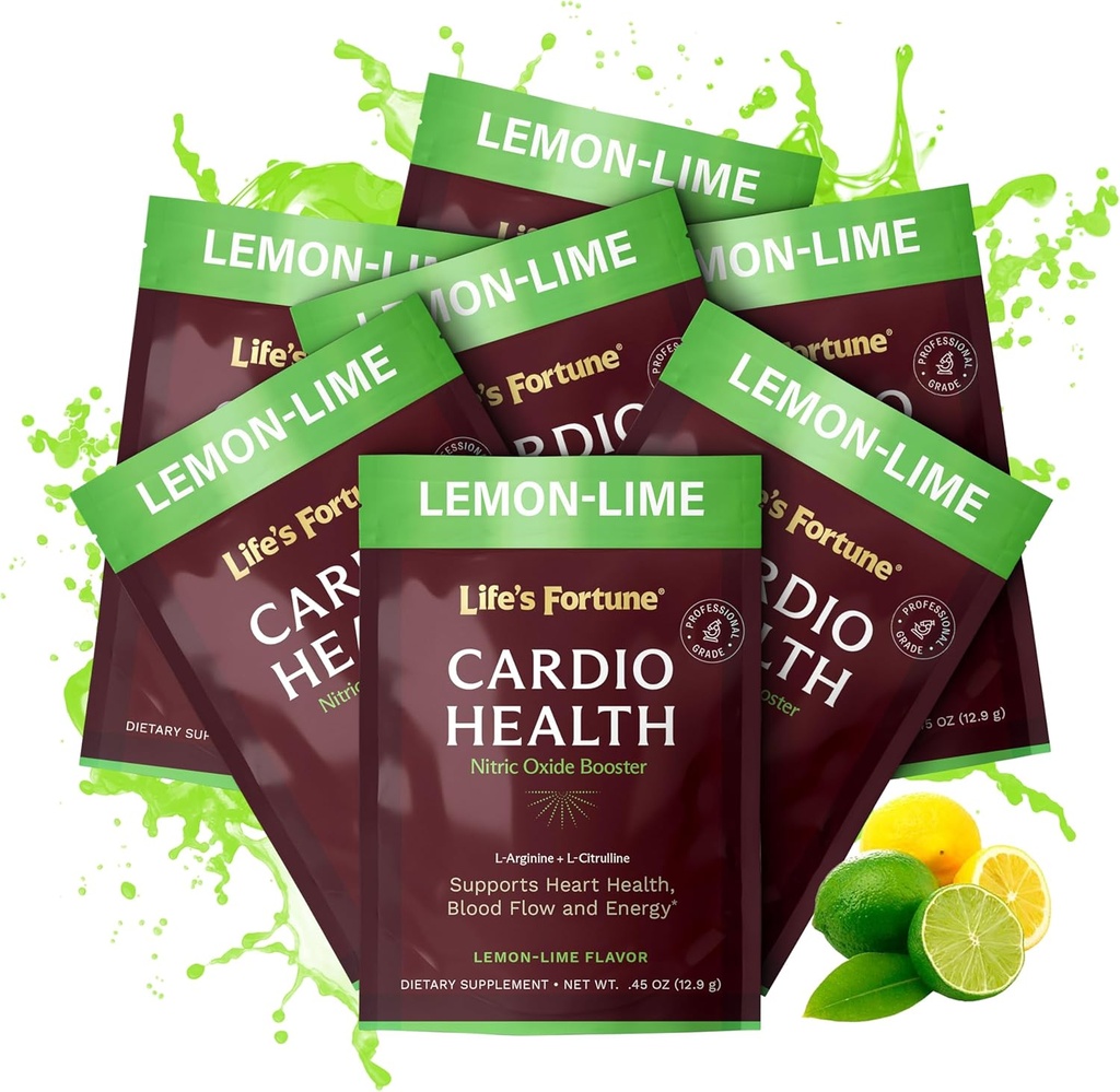 Life's Fortune L Arginine L Citrulline Ergänzung Pulver - Hohe Potenz Nitric Oxid Ergänzung Booster mit natürlichen Zitronen Lime Flavor, 7 Portionen (Pack von 1)