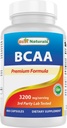 Best Naturals BCAA Branch Chain Amino Acid, 3200mg pro Servierung, 400 Kapseln - Pharmazeutischer Grad - 100% reine Instantized Formel | Pre/Post Workout Bodybuilding Supplement | Boost Muskelwachstum