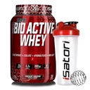iSatori Bio-Active Whey Powder Chocolate Sensation (30 Servings) & iSatori Classic Blender Bottle (Clear Bottle with Red Top)