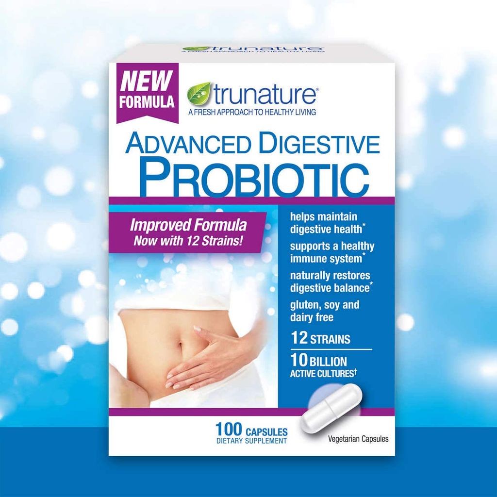 TruNature Digestive Probiotische Kapseln, 100 Zähler