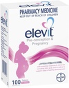 Elevit Pregnancy Multivitamin mit Jod 100 Tabletten (100 Tage)-Made in Deutschland-Importiert aus Neuseeland