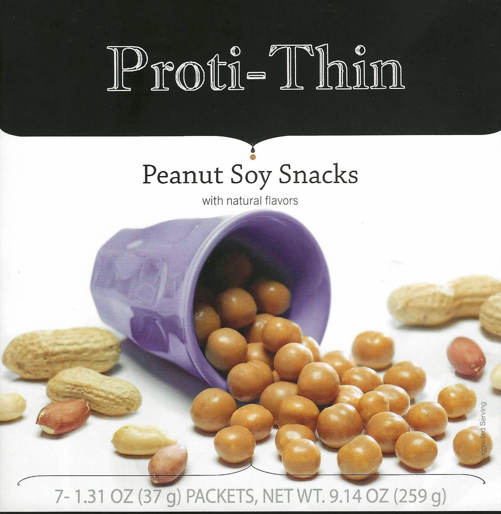 Proti-Thin Peanut Soy Snacks, 15g Protein, Low Calorie, Low Fat, Low Carb, No Gluten Ingredients, Diätprotein Puffs, KETO Friendly, Ideal Protein Kompatibel, 7 Count Box