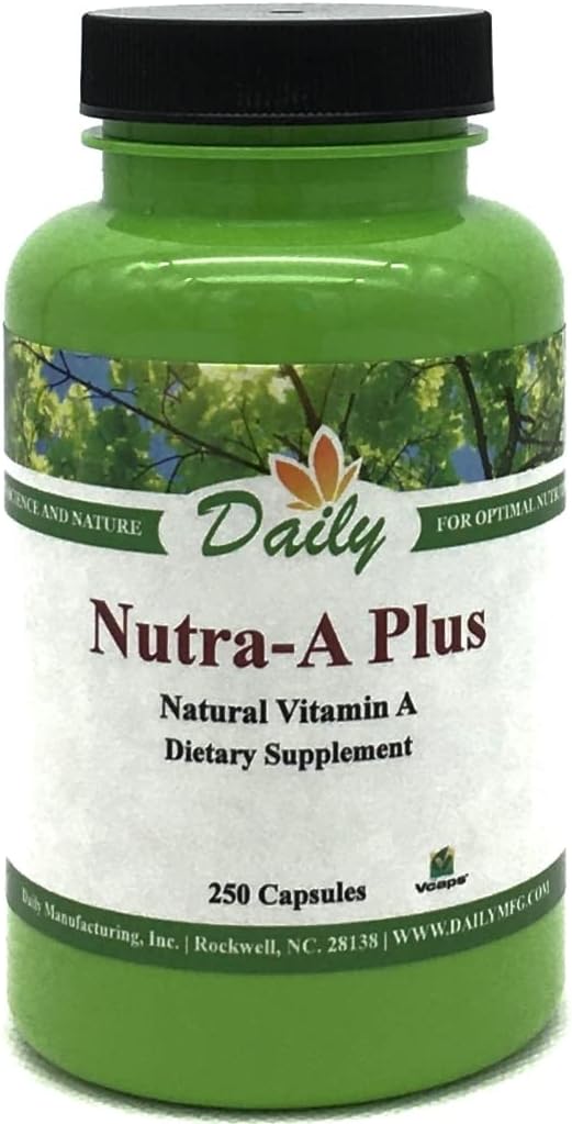 Tägliche Herstellung Nutra-A PlusTM (Vegetarian Vitamin A-Palmitate & Beta-Carotene) 250 Vegetarische Kapseln
