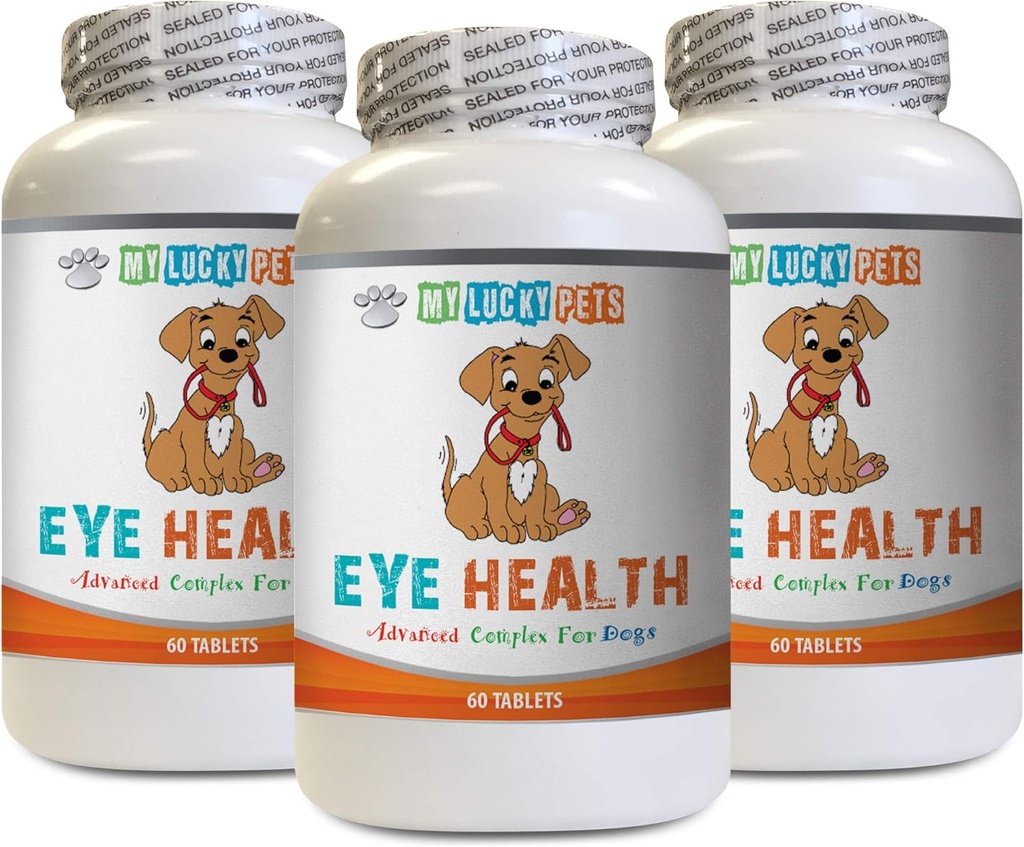 Dog Immune Boost - Dog Eye Health - Advanced Formula - Vorteile Vision - Immununterstützung - Vitamin d für Hunde - 3 Flaschen (180 Bäume)