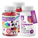 DR. MORITZ Magnesium Bundle - Gummi für Erwachsene (200mg, 30 Count) und Kinder Magnesium Gummies (60 Count, 2 Pack) - Sugar-Free