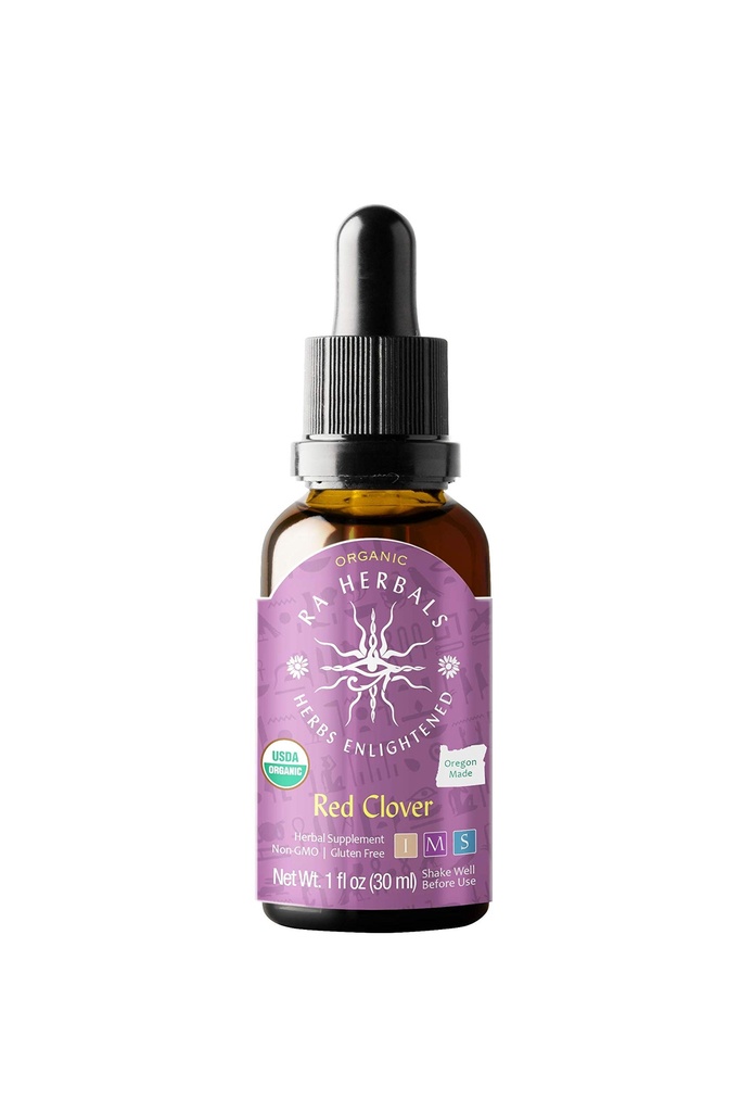Ra Kräuter Bio Red Clover Liquid Extract - Menopause Support - 1 fl oz