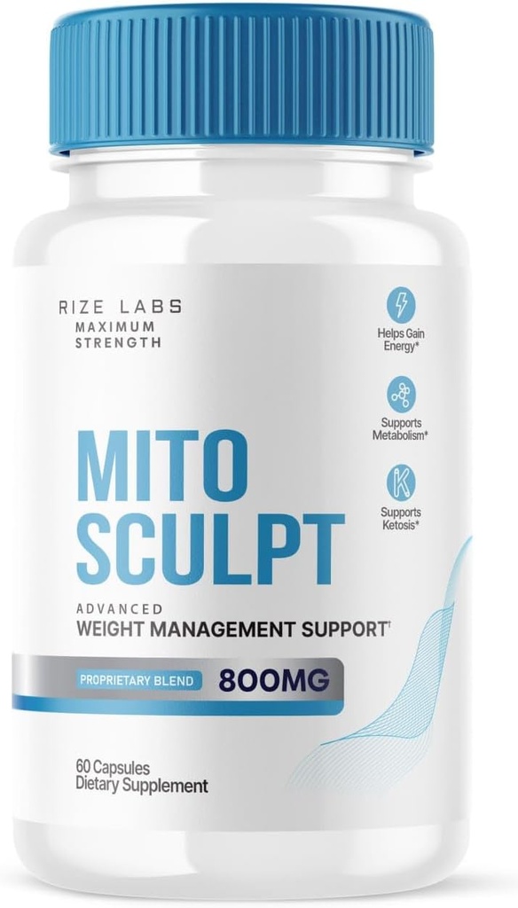 rize labs MitoSculpt Weight Loss Pills - Sculpt Ihr Idealer Körper mit MitoSculpt Advanced Formula Capsules, Ergänzung zu Mobilized Stored Fat for Fuel (60 Kapseln)