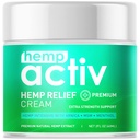 Hanfcreme mit Menthol, MSM & Arnica – Leichte, schnell absorbierende Feuchtigkeitscreme – Refreshing, Non-Greasy-Formel für Nourished Skin – 2 Fl Oz