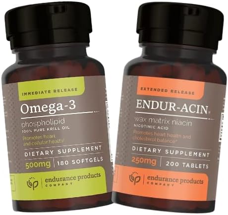 Endur 100% reines Krillöl und ENDUR-ACIN 250mg Niacin